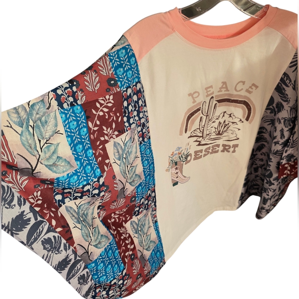 Source Unknown Upcycled Peace in the Desert Graphic Tee - Picture 4 of 9